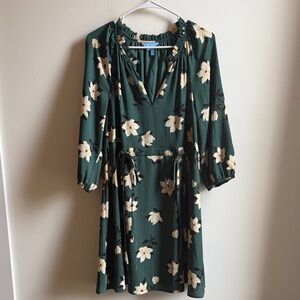 Draper James Floral Green Dress